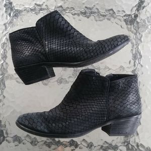 Sam Edelman Petty Snakeskin Leather Ankle Booties